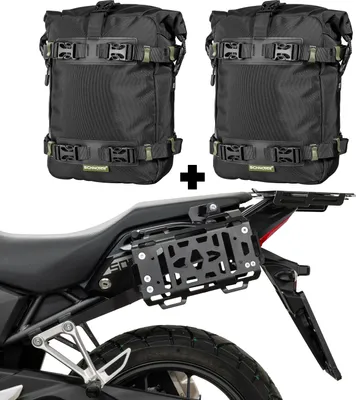 Immagine prodotto di ZIEGER Supporti per borse laterali inclusi SCHNORR Universal Bag M Coppia compatibile con Honda NX 500