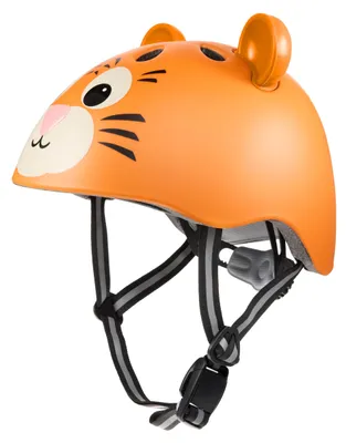 Produktbild von HUDORA Kinderhelm Tiggy - Bequemer Kleinkind-Helm in XS - Sicherer Fahrradhelm mit süßem Tiger-Motiv - Hochwertiger Kinder-Helm für Mädchen & Jungen - Ideal für Laufrad/Scooter & Fahrrad