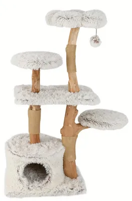 Produktbild von Kratzbaum – Katzenbaum – Katzenhaus – Kratzmöbel – Katzenkorb – 134 cm hoch