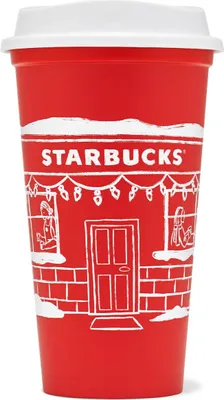 Obrázek produktu pro Hrnek Starbucks na opakované použití Rossa delle Feste - Vánoce