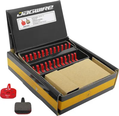 Produktbild von Jagwire Bremsbeläge Disc Sport Semi-Metallic Werkstattverpackung Rot - leiser....