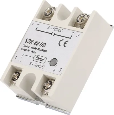 Zdjęcie produktu dla Przemysłowy przekaźnik półprzewodnikowy DCAC SSR80DD 80A 332VDC do 5200 VDC