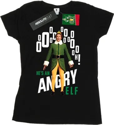 Produktbild von Elf - "Angry Elf" T-Shirt für Damen BI18977 (XXL) (Schwarz)