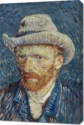 Produktbild von Bild 60x90cm Selbstporträt 2, Van Gogh Vintage für das Wohnzimmer