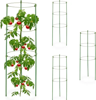 Produktbild von Grüne Pflanzenstützen 60 cm, 4er-Set