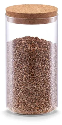 Obrázok produktu pre Zeller Present 19687, Univerzálny kontajner, 1,1 L, Sklo, Priehľadná, Odnímateľné veko, Kolo
