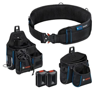 Image de Kit ceinture d'outil ProClick BOSCH 1600A0265 - ceinture, 2 sacoche GWT 2-4 + 2 Proclick holder