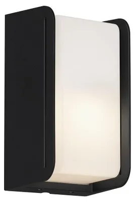 Produktbild von Außenleuchte seitliche Lichtschlitze schwarz-weiß 1xE27 IP44 Metall Briloner