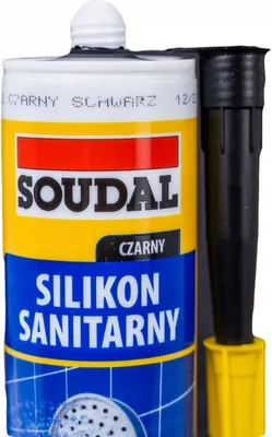 Produktbild von Soudal Sanitär schwarzes Dichtungssilikon 280