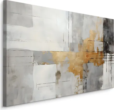 Produktbild von Muralo Leinwandbild Wandbild ABSTRAKTION moderne Malarei Wanddeko für Wohnzimmer Br. 120 cm x Hö. 80 cm
