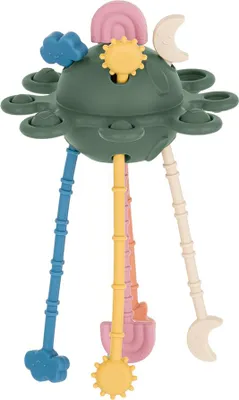 Obrázek produktu pro PETITE&MARS Hračka silikonová senzorická Crazy planet Misty Green 10m+