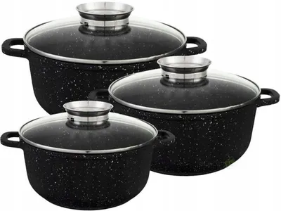 Produktbild von Edenberg Granit Kochtopf Set 6-teilig