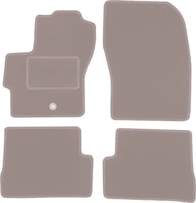 Obrázok produktu pre Velúrové koberčeky do auta pre Mazda 3 I BK hatchback (2003-2009) - béžové LUX koberčeky (4 kusy)