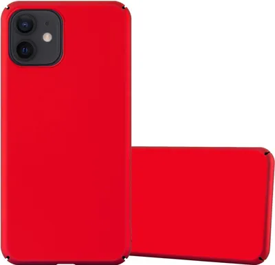 Produktbild von Cadorabo Hülle für Apple iPhone 12 PRO MAX Schutzhülle in Rot Hard Case Handy Hülle Etui