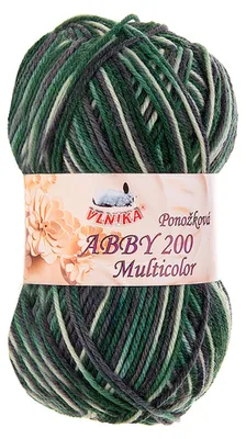 100g Strickgarn Abby 200 multicolor Sockengarn Socken-Wolle Strumpfgarn Farbwahl Grüntöne