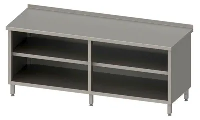 Produktbild von Offener Schrank mit Boden und Zwischenboden 2000x600x850 mm, mit Rückwand, geschweißt