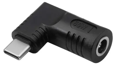 Produktbild von Akyga AK-ND-D09, USB type C, 5.5 x 3.0 mm + pin, Schwarz