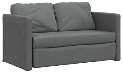 Obrázok produktu pre vidaXL Podlahová pohovka s funkciou spania tmavosivá 112x174x55 cm látka