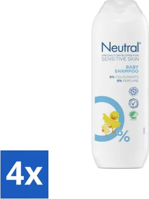 Produktbild von Neutrales Babyshampoo – Für empfindliche Haut – Ohne Duftstoffe – Ohne Farbstoffe – 250 ml - Vorteilspack - 4 Stücke