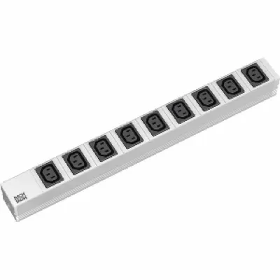Obrázok produktu pre Secomp 19.07.1202, 2 m, C13 zviazané, Hliník, Hliník, 9 AC zásuvky/AC zásuviek, 250 V