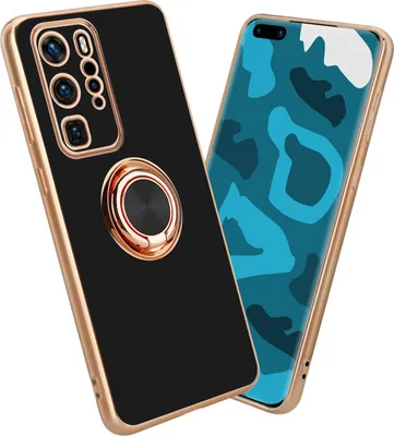 Produktbild von Cadorabo Schutzhülle für Huawei P40 PRO Hülle in Schwarz Etui Case Cover Kameraschutz magnetische Autohalterung