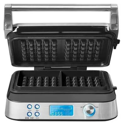 Produktbild von Gastroback Advanced Control, 2 Waffel(n), Rechteckig, Schwarz, Silber, 0,7 m, 1600 W, 220-240 V