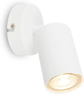 Immagine prodotto di Applique Briloner, orientabile, accensione/spegnimento tramite interruttore a parete, bianco, bianco, dimensioni: 80 x 15,5 cm