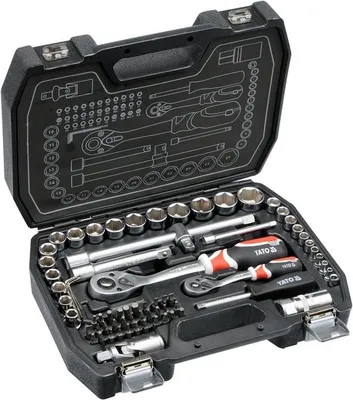 Image de YATO Jeu de goles 1/2", 1/4" 72 pièces YT-38782