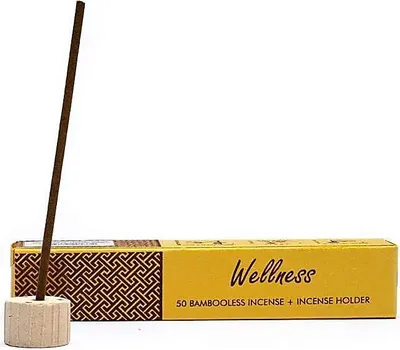 Zdjęcie produktu dla Kadzidełko Ziołowe Bez Bambusa Z Uchwytem Wellness - opakowanie 12 szt. - 34 G