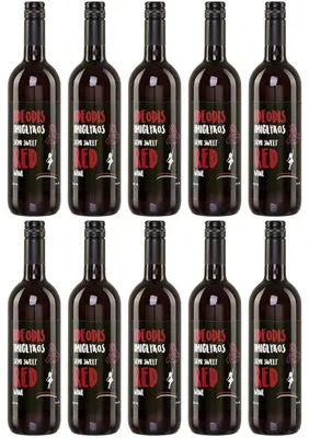 Produktbild von Griechischer Imiglykos Ideodis rot 12x 0,75l Flasche | Lieblicher Rotwein aus Griechenland | 11% Vol. | Weingut Vaeni Naoussa | + 20ml Jassas Olivenöl
