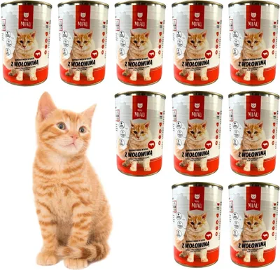 Produktbild von 24 x 415g Mokra karma dla kotów wszystkich ras Kawałki wołowiny w sosie Witaminy 400g