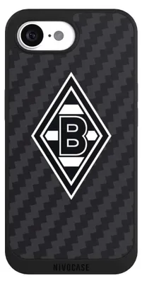 Produktbild von NIVOCASE Handyhülle für Apple iPhone 17e Hülle NIVOpure Case Schwarz Borussia Mönchengladbach Carbon Gladbach