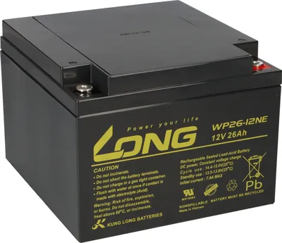 Immagine prodotto di Batteria AGM Kung Long WP26-12NE da 12V e 26Ah – Sostituzione per Panasonic LC-XC1228P