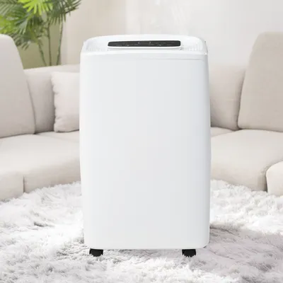 Produktbild von MODFU Elektrischer Luftentfeuchter, Haushaltsentfeuchter, Luftreiniger mit LED-Digitalanzeige, geeignet für Familienschlafzimmer, feuchtigkeitsbeständige Badezimmer