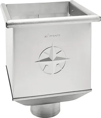 Produktbild von Zambelli Wasserfangkasten Titanzink quadratisch Ø 100 220 mm x 220 mm x 330 mm
