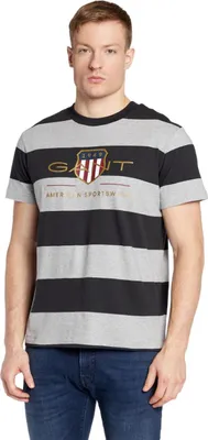 Produktbild von GANT Herren T-Shirt Streifen Logo Größe M