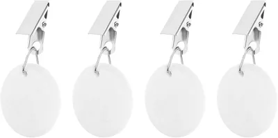 Produktbild von 4 Murmelgewichte + Metallclip – Stoffstabilisierung – für Mahlzeiten/Veranstaltungen im Freien – kompaktes Design – ideal für Picknicks