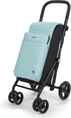 Produktbild von Famanu Einkaufstrolley faltbar mit 4 Rädern und großer Kapazität - 50L