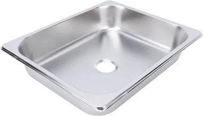 Zdjęcie produktu dla Umywalka ze stali nierdzewnej 304, kompaktowa, kwadratowa