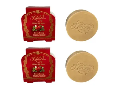 Obrázek produktu pro Knossos 2x Řecké olivové mýdlo s vůní jahod 100gr