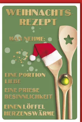 Produktbild von Weihnachten - Glückwunschkarte im Format 11,5 x 17 cm mit Umschlag