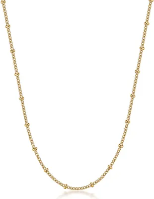 Produktbild von Essential BNL036 Goldplattierte Perlenkette