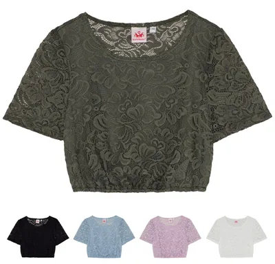 Produktbild von Duisburg Dirndlbluse Trachtenbluse Trachtenmode, Farbe:Oliv, Größe:42/XL