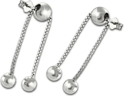 Produktbild von SilberDream Ohrringe Kugeln Damen 925 Silber Ohrhänger ECHT-Schmuck SDO6715J
