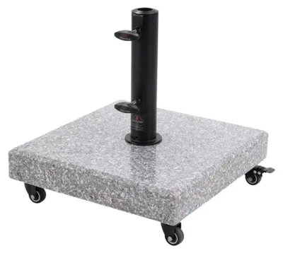 Produktbild von Doppler Granitsockel MYZONE Granit Hell Granit-Schirmständer 70 kg mit Rollen