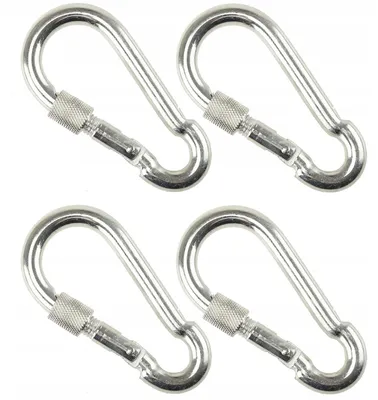 Produktbild von Karabinerhaken FEINZ - 100 mm - verzinkt - 350 kg Belastbarkeit - mit Sicherheitsverschluss