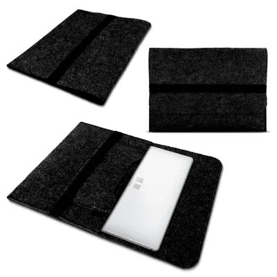 Produktbild von Schutz Hülle für Samsung Galaxy Book / Book2 Pro 360 13.3 Zoll Tasche Filz CoverFarbe:Dunkelgrau