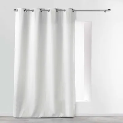 Image de Rideau à 8 oeillets "Essentiel" - Blanc - 140 x 260 cm