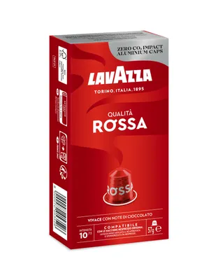 Image de LAVAZZA 5403190002 Capsules de café Espresso Rossa - 10 pièces, 57 g