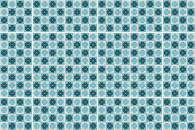 Produktbild von Fliesenaufkleber 10×10 cm – 24 Stück – Selbstklebend – Wasserfest – Pflegeleicht – Hitzebeständig – Für Küche & Bad – Mosaik aus winzigen Blumen